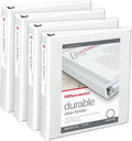 Office Depot Durable View 3-Ring Binder 1.5 in - Pack of 4