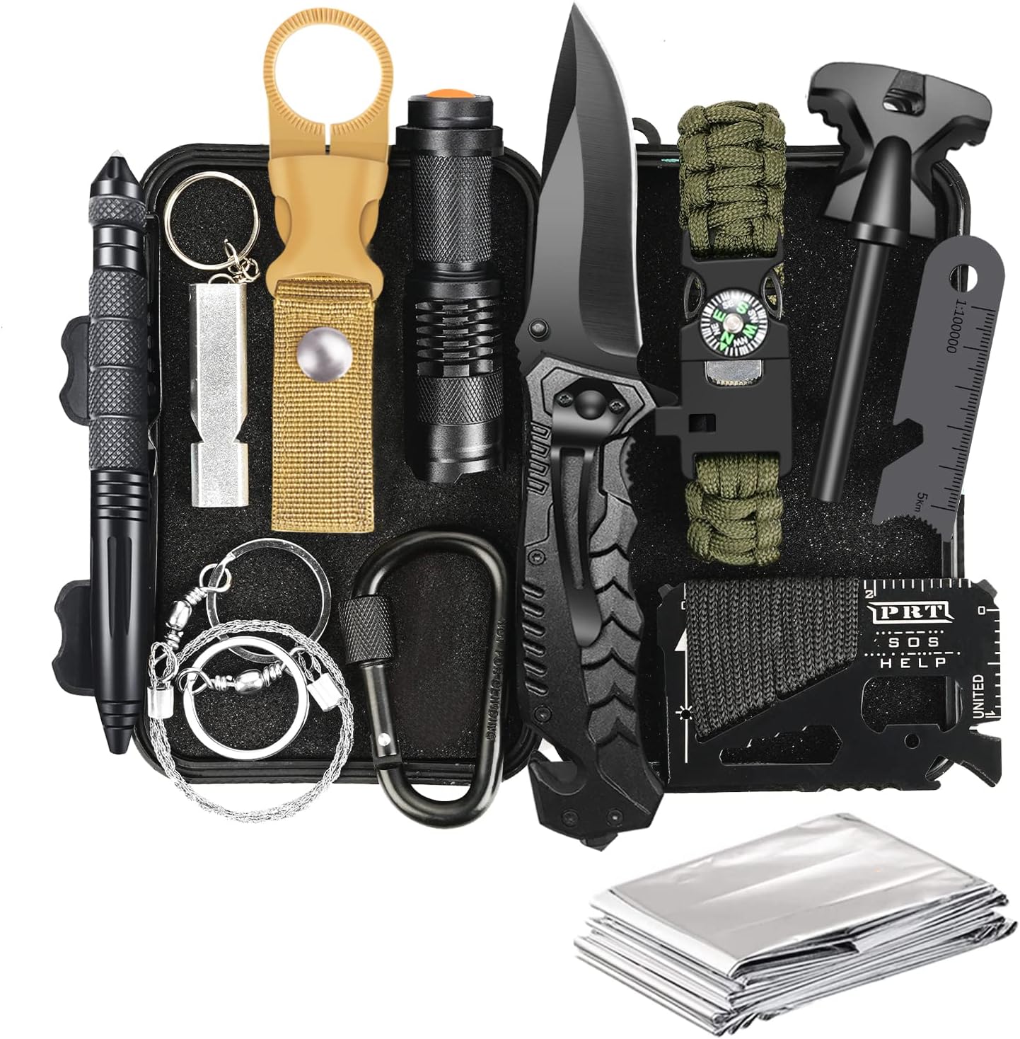Ultimate 14-in-1 Survival Kit for Him - TRSCIND