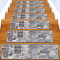 Non-Slip Carpet Stair Treads 7PCS 8x30 in - Safe, Washable Stair
