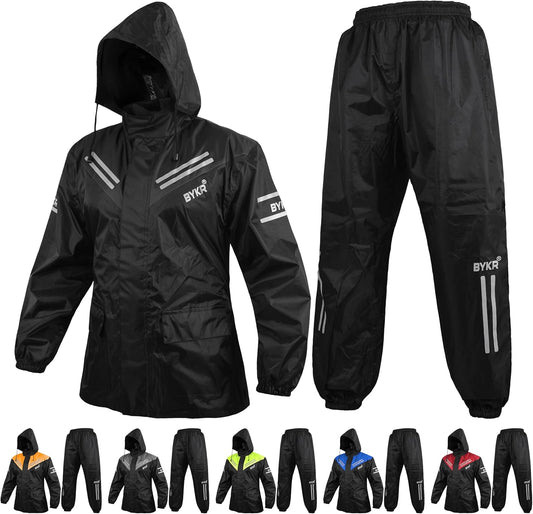BYKR Waterproof Outdoors Motorcycle Rain Suits for All
