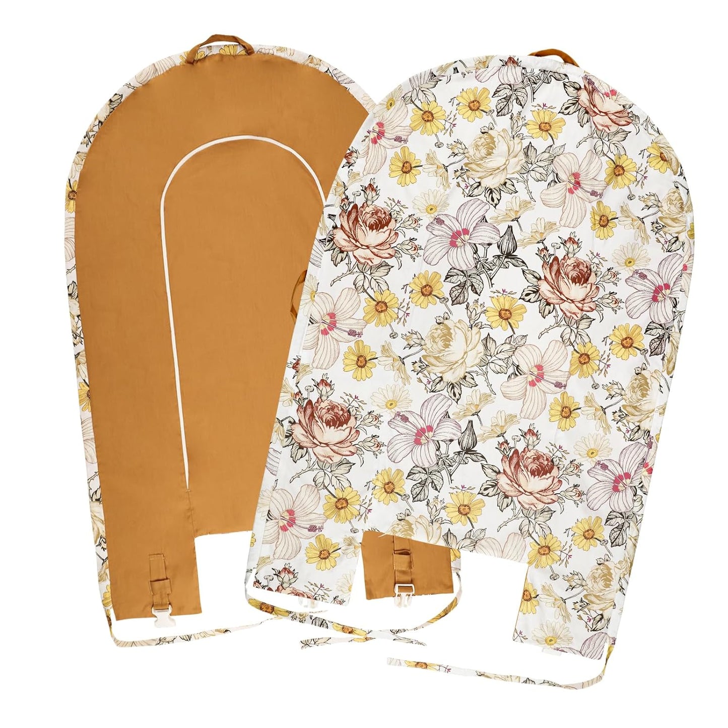 Ultra Soft Baby Lounger Cover for Infants - Cotton Floral Breathable Slipcover