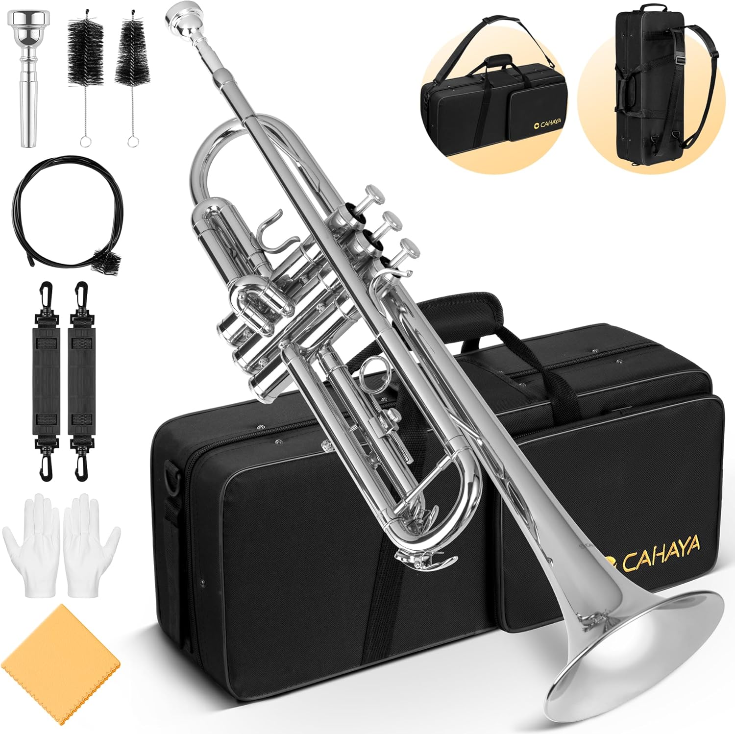 CAHAYA Bb Trumpet Instrument: Perfect for Beginners and Students