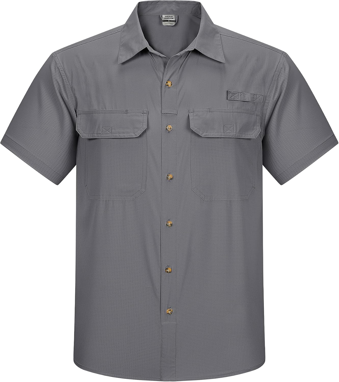 Outdoor Ventures Men's Lightweight Short Sleeve Fishing Shirt