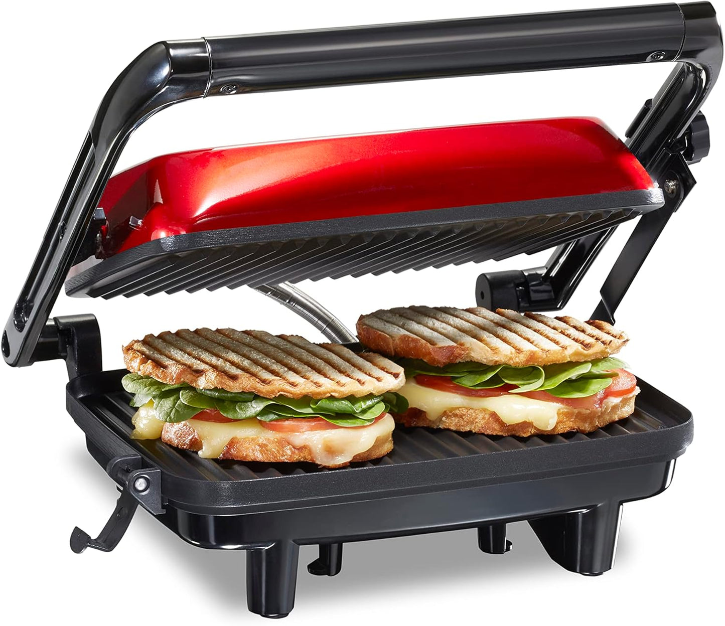 Hamilton Beach Panini Press Grill Locks for Any Thickness