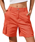 IVIR Bermuda Shorts for Women - Comfy Cargo Knee Length Style
