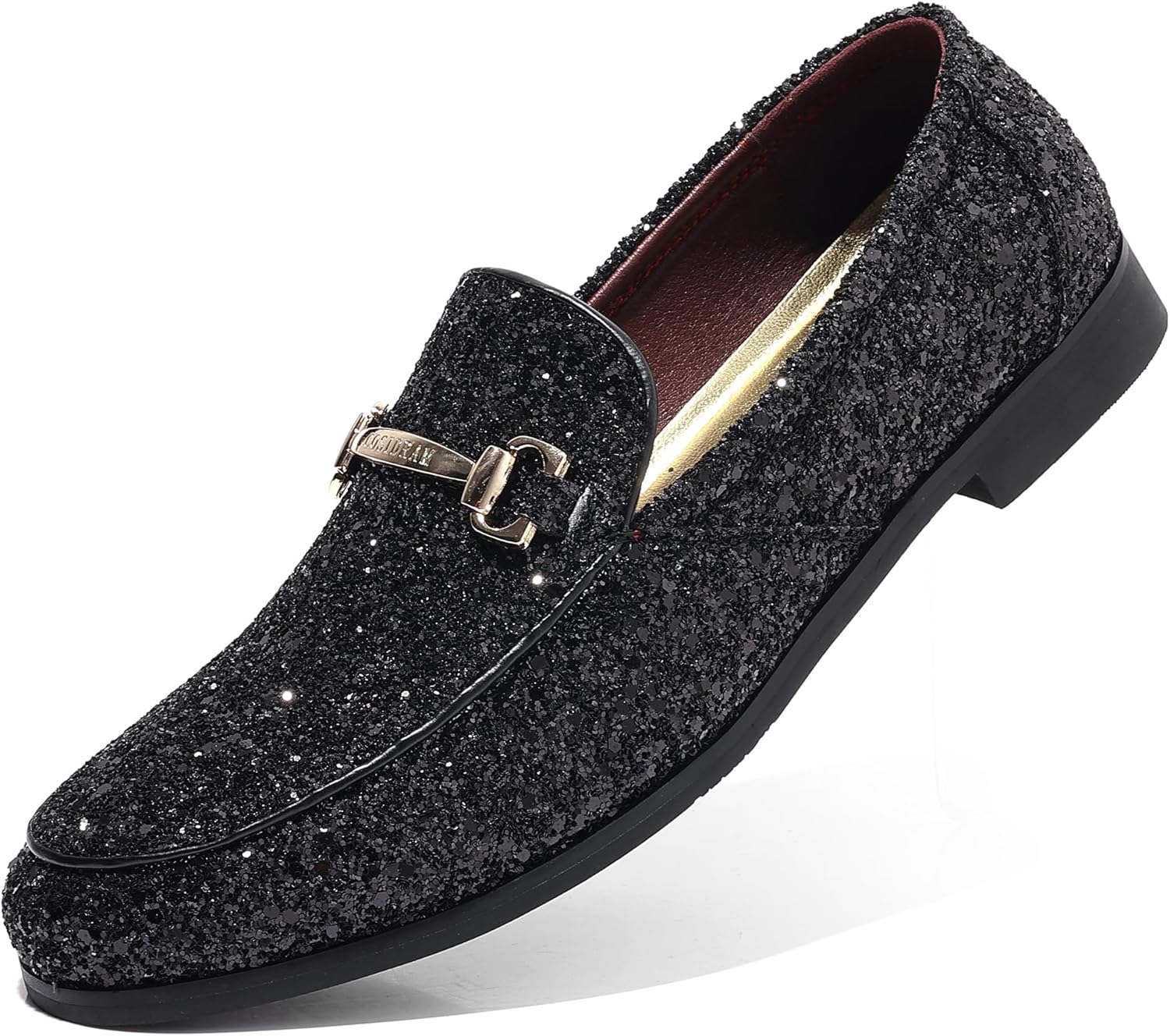 COSIDRAM Men's Glitter Dress Shoes for Weddings and Parties