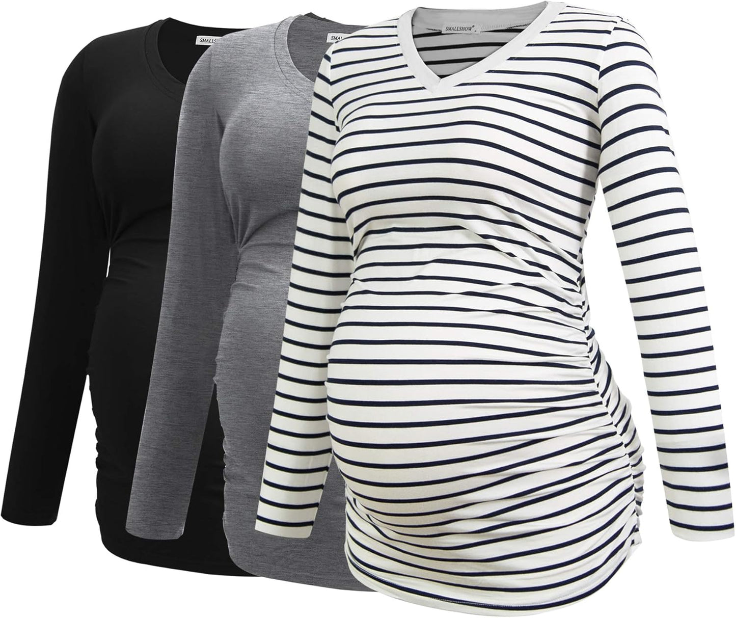 V-Neck Maternity Shirt for Comfortable Pregnancy Wear