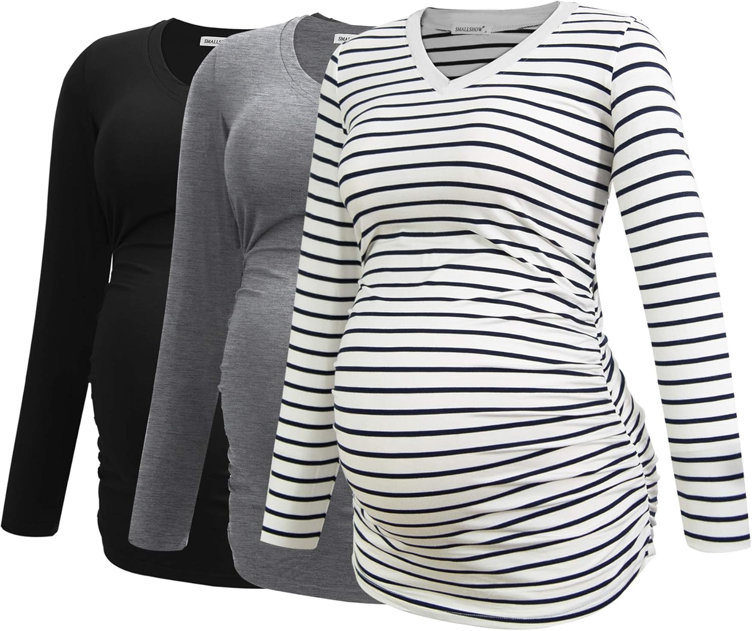V-Neck Maternity Shirt for Comfortable Pregnancy Wear
