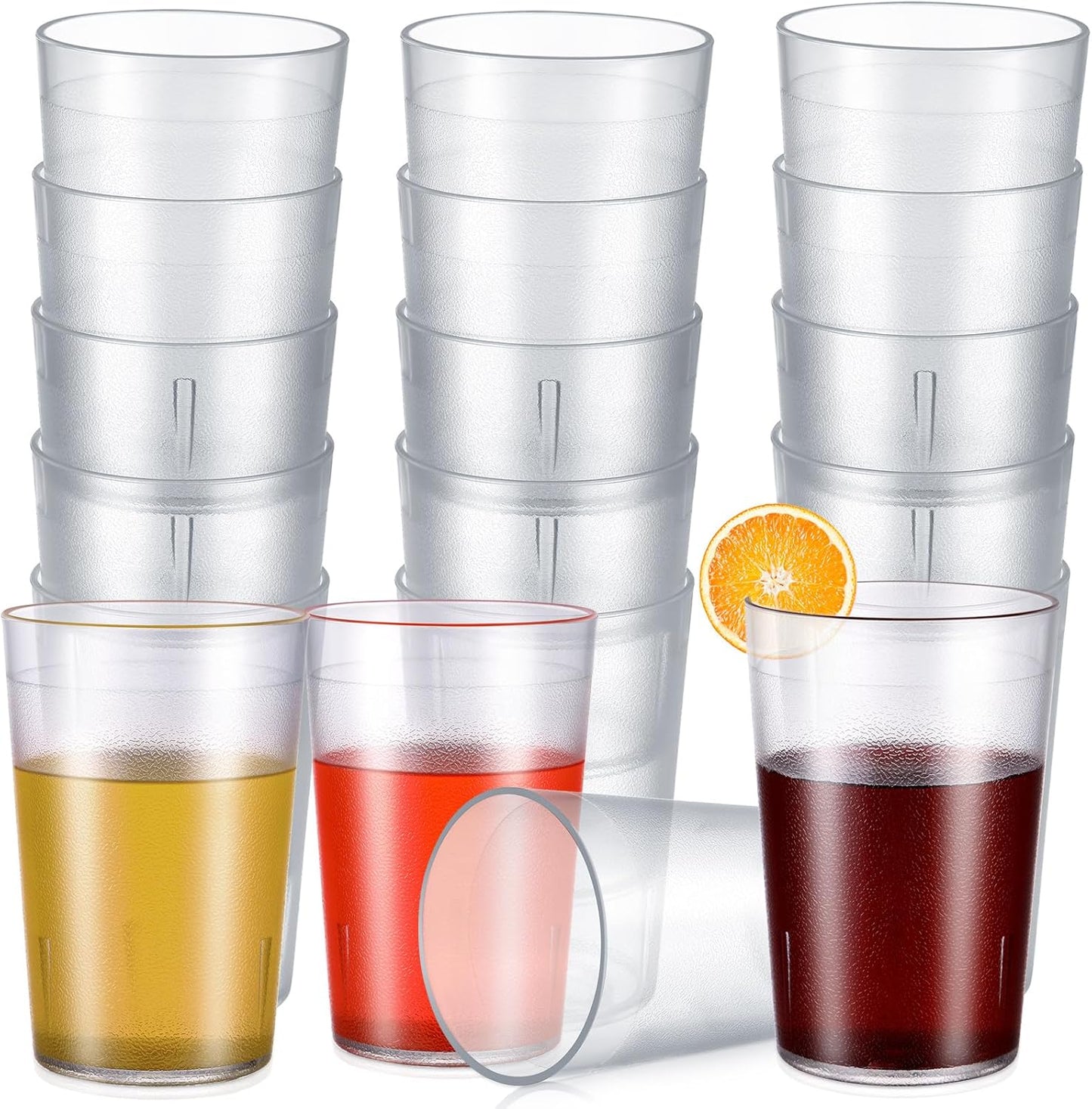 Meanplan 8 oz Plastic Cup Set for Parties and Catering Needs