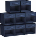 DIMJ Storage Cubes Foldable Cube Bins with Window - Organized Storage