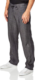 Perry Ellis Linen Drawstring Pants for Men - Lightweight Breathable