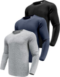 Men's Performance Long Sleeve T-Shirts - UPF 50+ 1/3/5 Pack