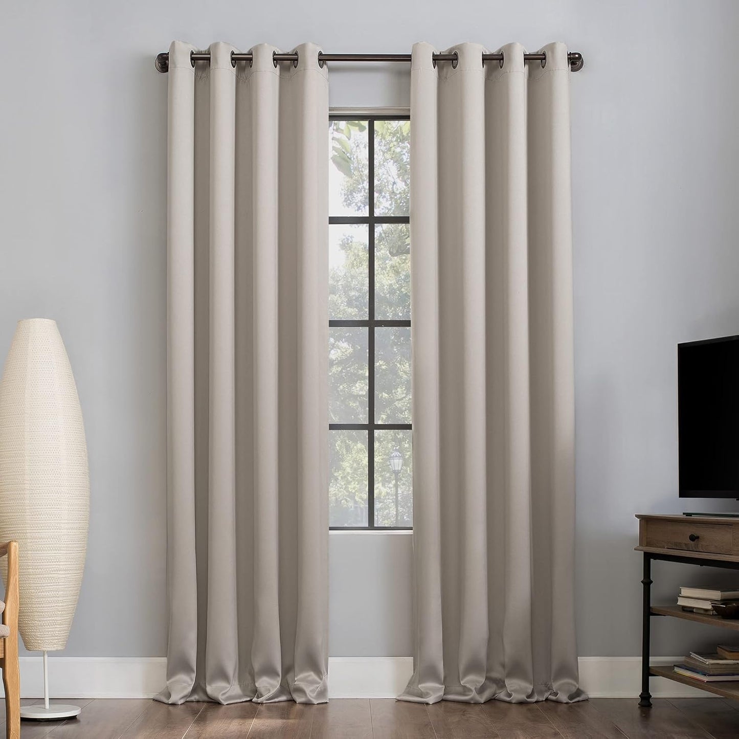 Sun Zero Nordic 2-Pack Extreme Blackout Grommet Curtain Panels