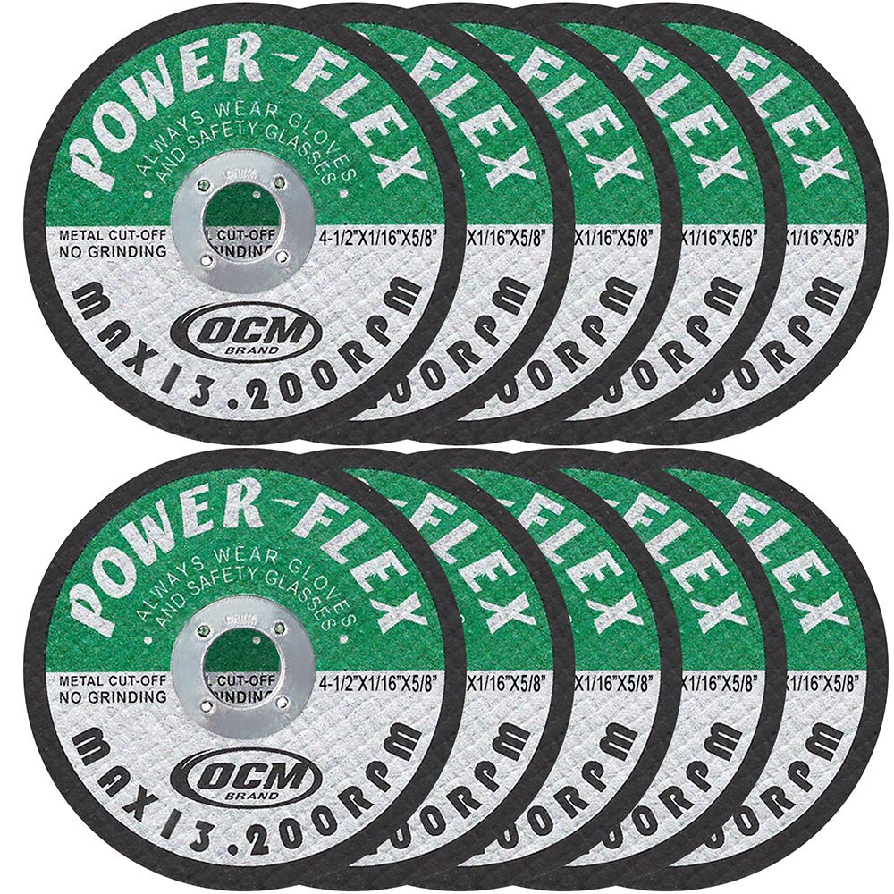 OCM Premium Cut Off Wheels - 10 Pack - for Precision Metal Cutting!