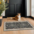 Black 2x4 Entryway Runner Rugs Small Runners for Kitchen - Washable