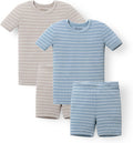 AVAUMA Stripe Pattern Baby Pajama Set - Soft Ribbed Sleepwear stylish