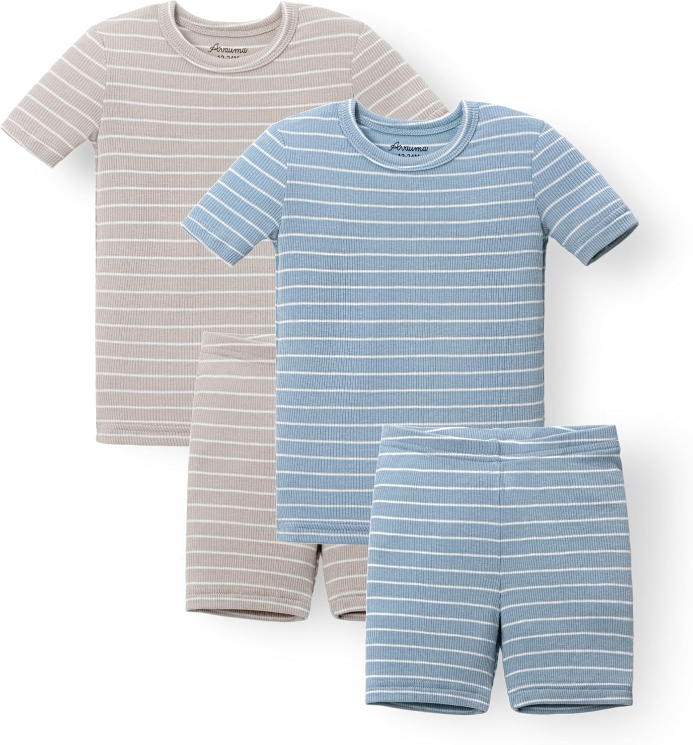 AVAUMA Stripe Pattern Baby Pajama Set for Comfort and Style