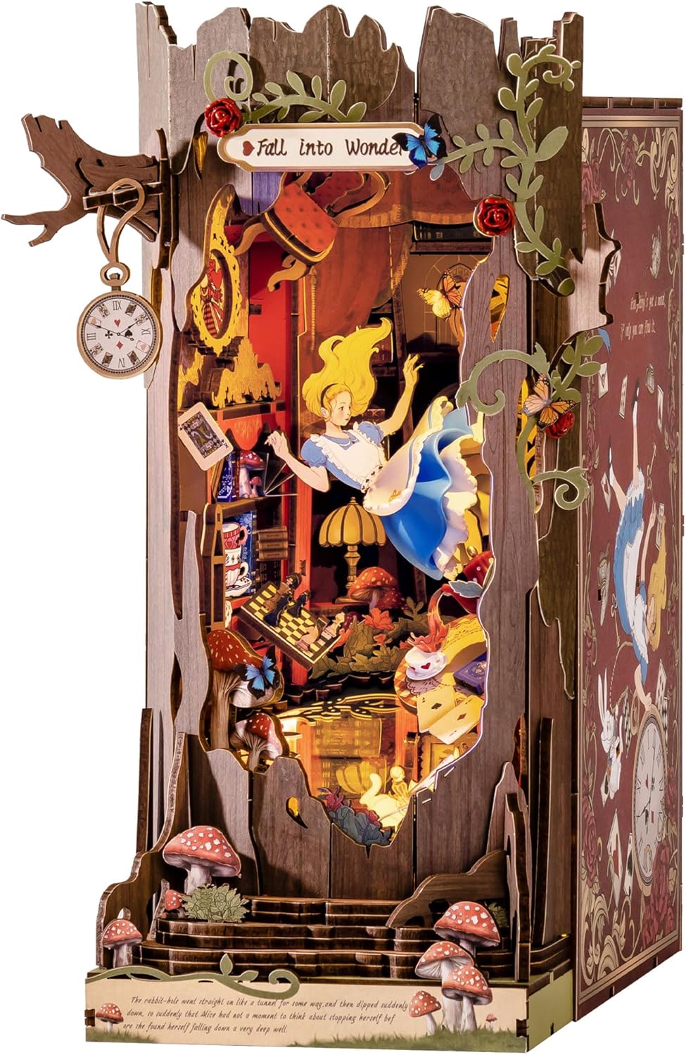 Rolife Book Nook Kit: Fall into Wonder with 3D Puzzle Decor