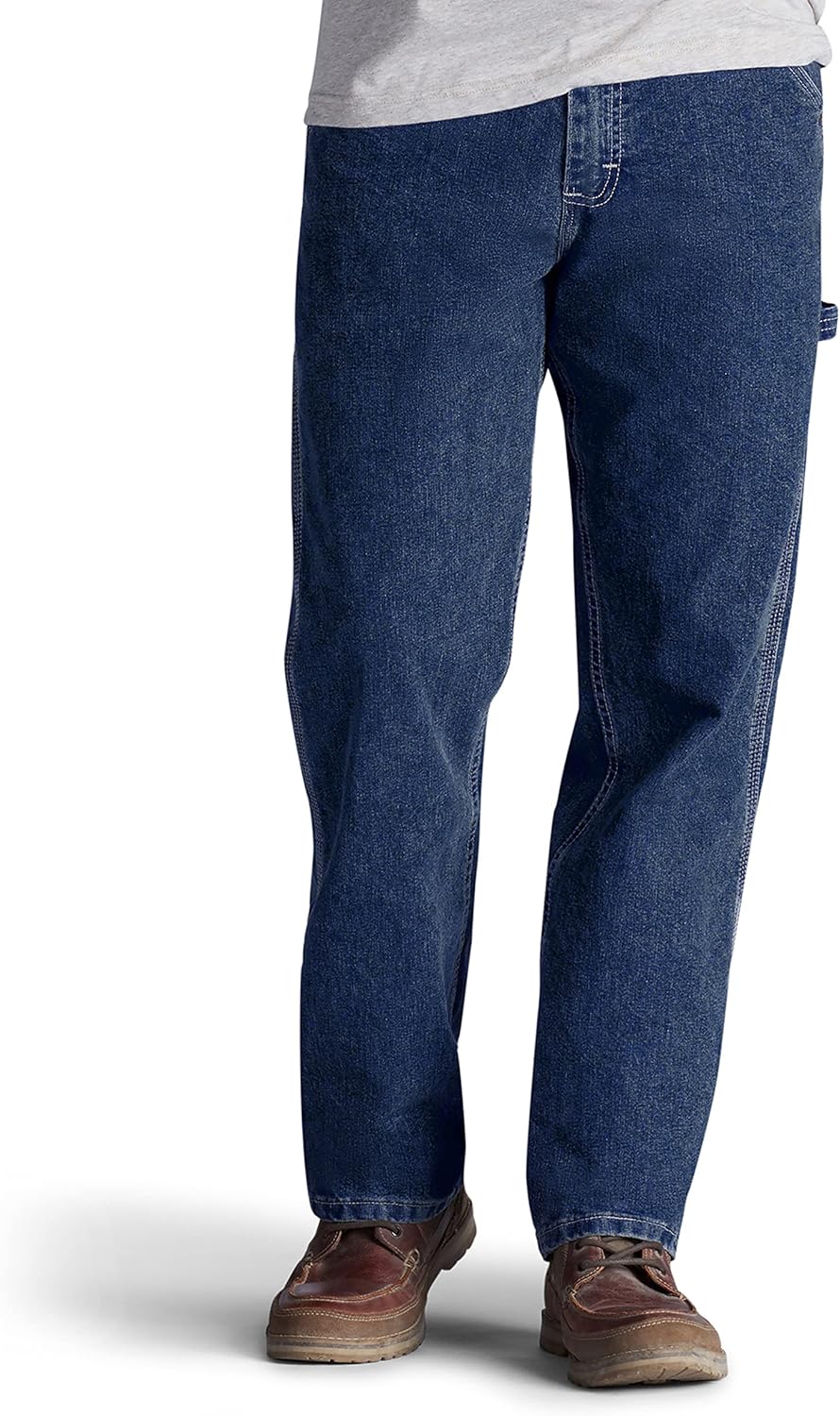 Lee Men's Loose Fit Straight Leg Carpenter Jean for Comfort