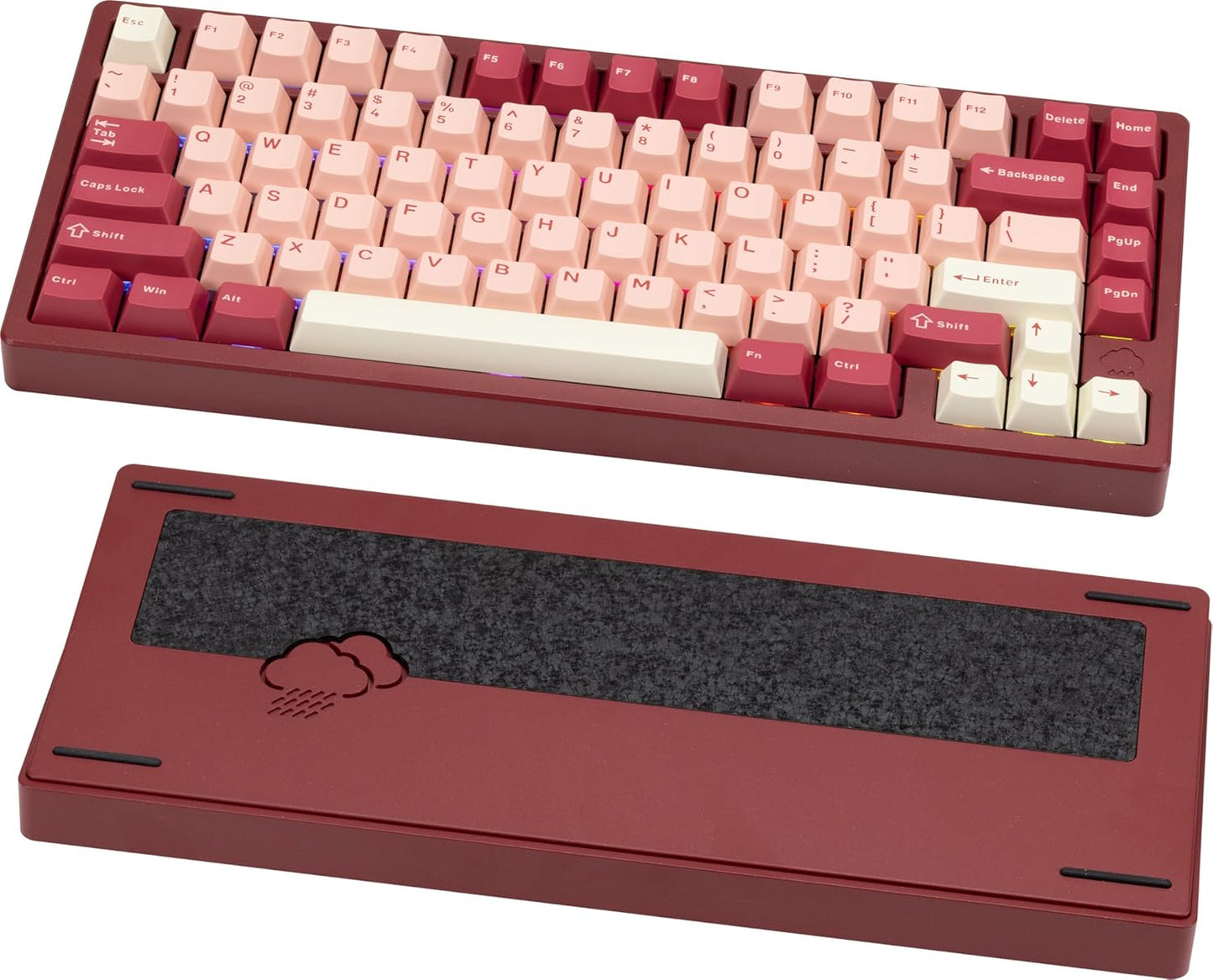 KEEBMONKEY WOBKEY Rainy 75 Mechanical Keyboard with RGB Lighting