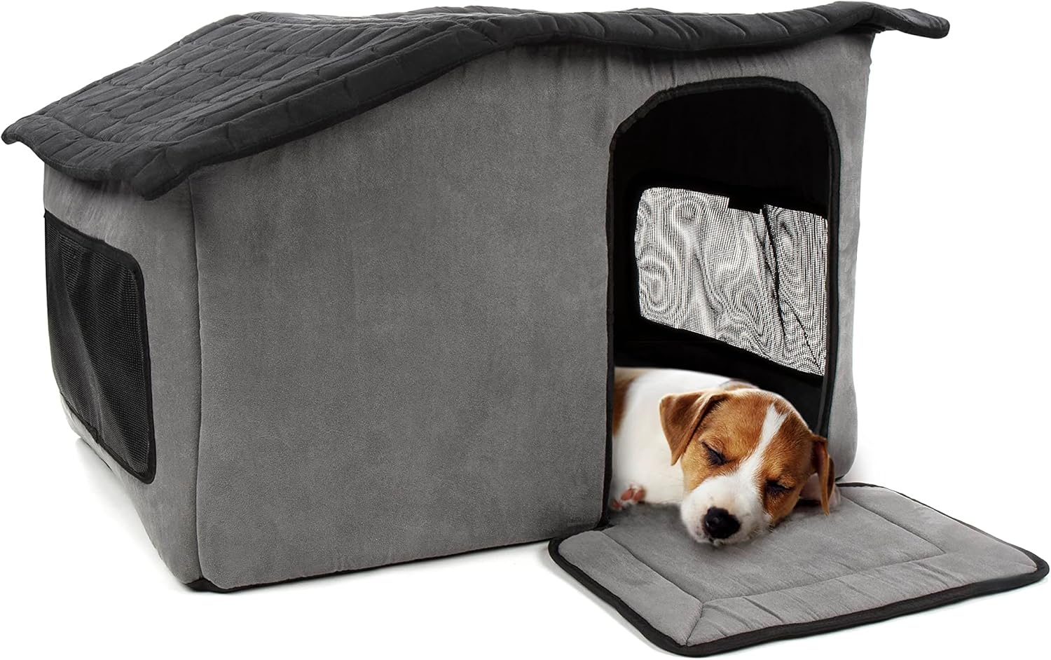 Sleek Sherpa Indoor Pet House - Portable Comfort!