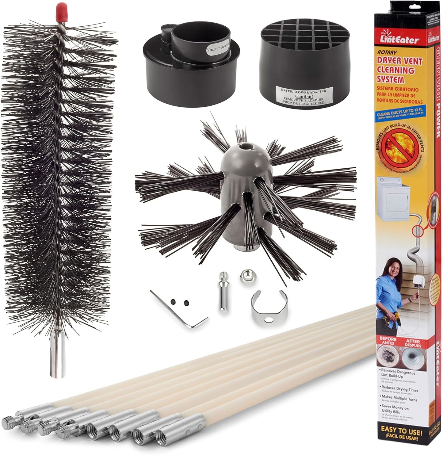 Dryer Vent Duct Cleaning Kit for Safe and Efficient Use