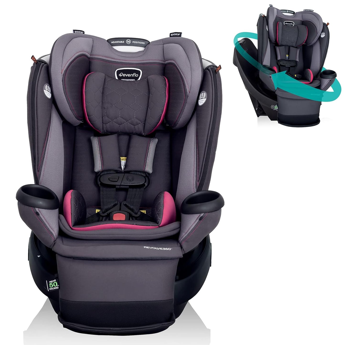 Evenflo Revolve360 Extend Convertible Car Seat with 360 Rotation