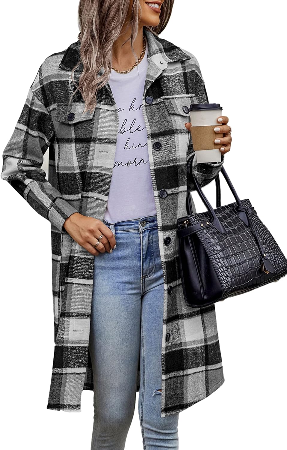 Plaid Shacket Jacket for Women - Stylish Fall Fashion 2025