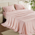 California King Bamboo Cooling Sheet Set - Pink, Deep Pocket