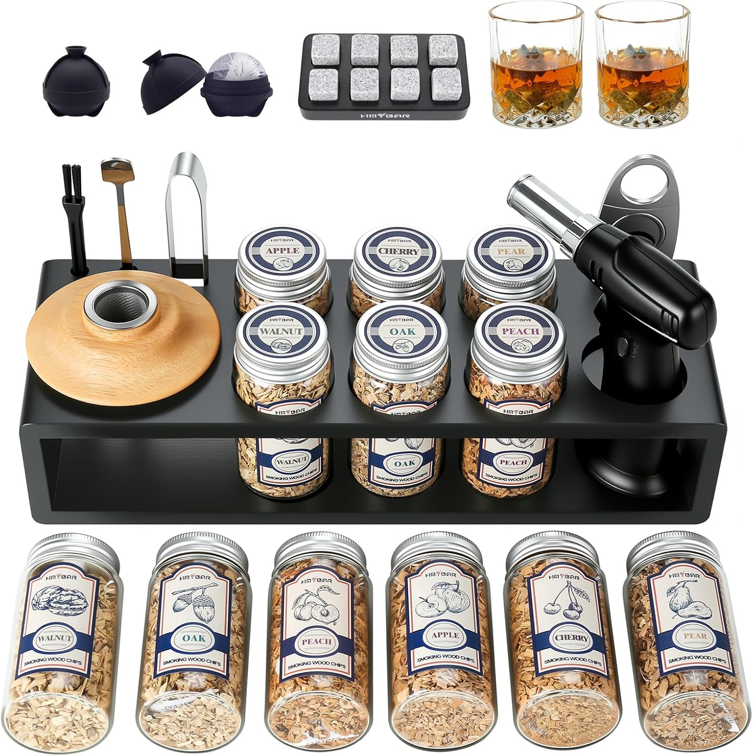 Whiskey Smoker Kit with Torch for Rich and Smoky Flavor