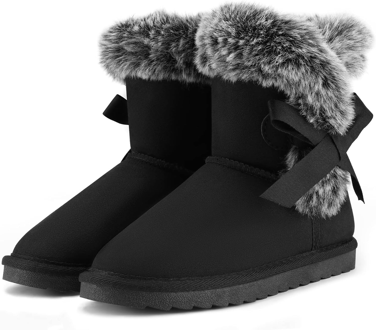 K KomForme Girls Kids Snow Boots for Winter Fun and Comfort