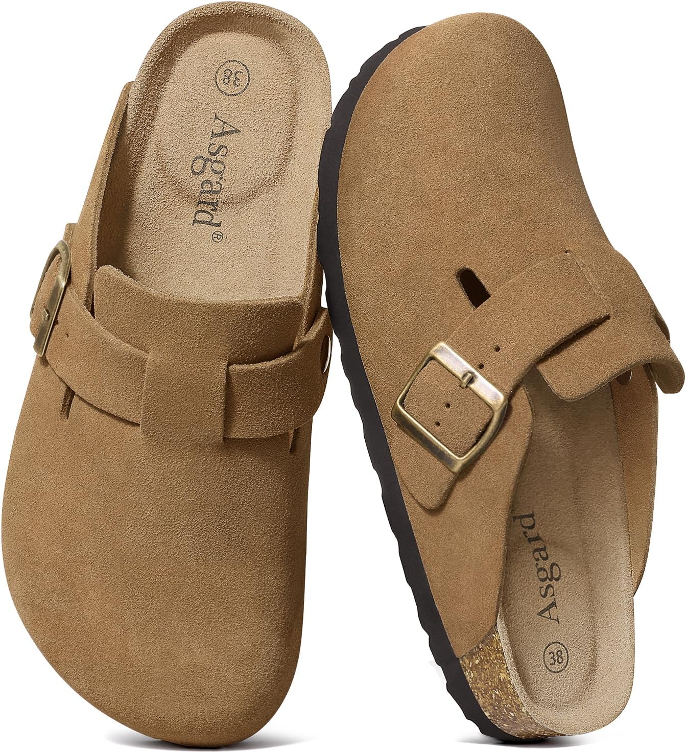 Genuine Suede Clogs for Women and Men with Arch Support