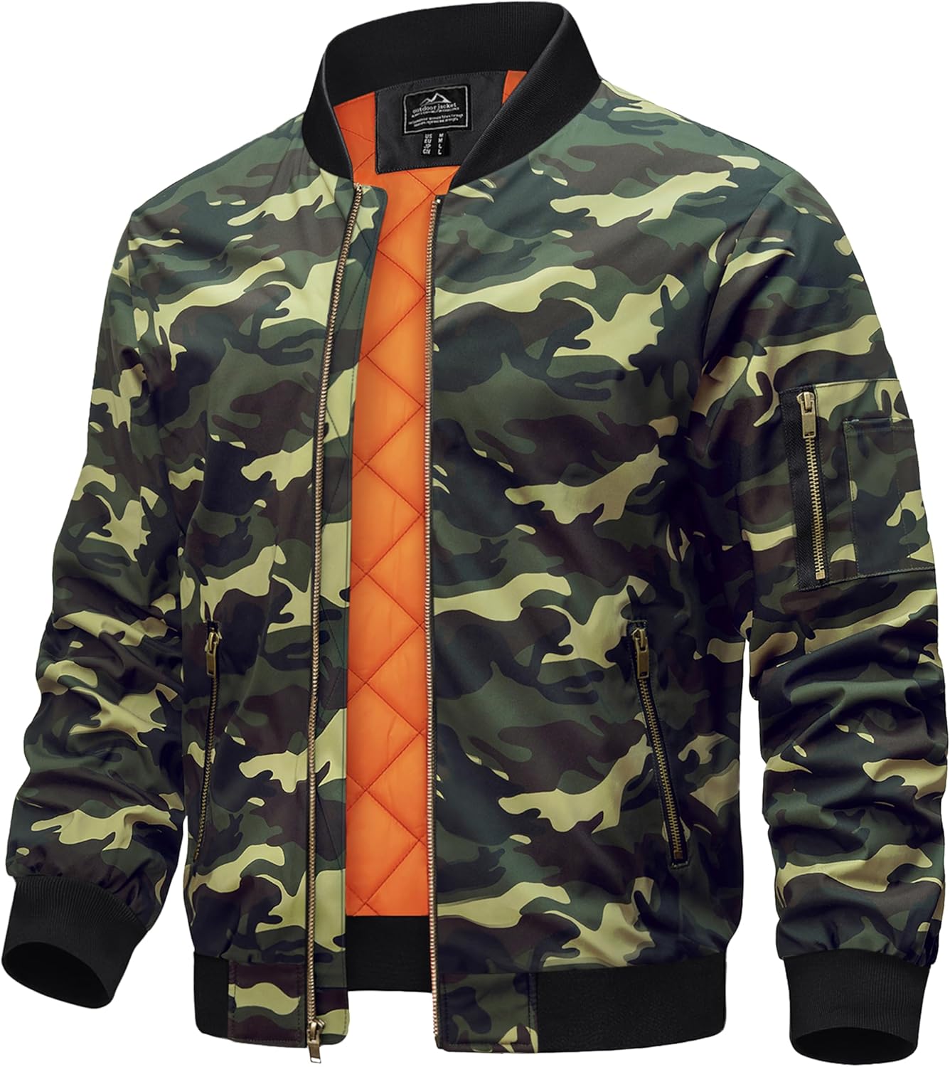 TACVASEN Men's Bomber Jacket - Stylish and Warm Windbreaker