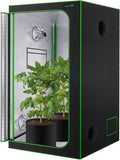 SereneLife 36x36x72 Hydroponic Grow Tent - Reflective 600D Mylar, Observation Window