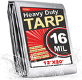Keten Tarps Heavy Duty Waterproof 12x20 ft - Extra Thick Protection