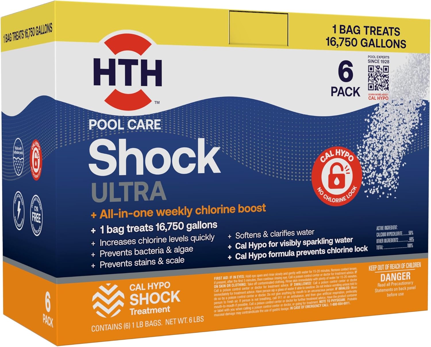 HTH Swimming Pool Care Shock Ultra for Crystal Clear Water
