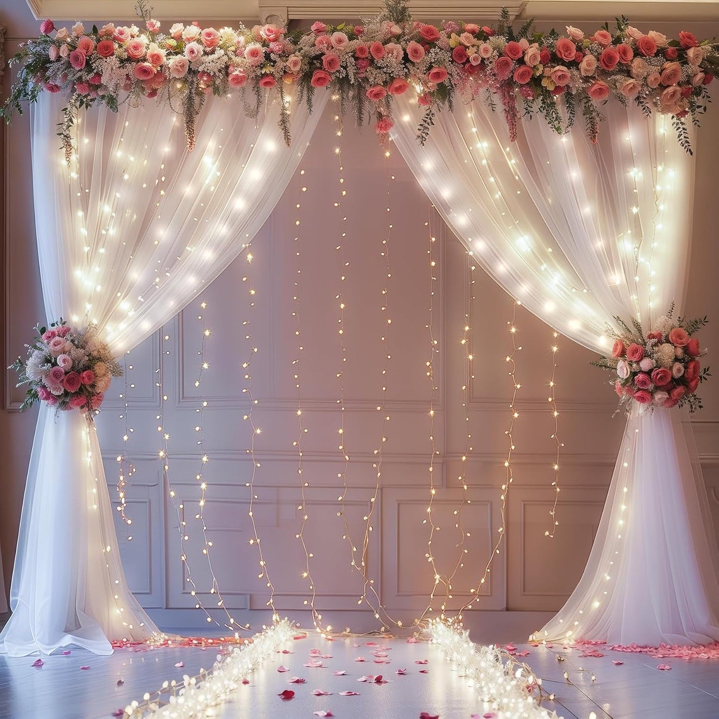 Twinkle Sheer Curtains - Perfect for Parties!