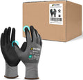 Safety Work Gloves MicroFoam Nitrile Coated 36 Pairs Pack - Breathable