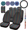 Frienda Baja Saddle Blanket Car Seat Covers Full Set - Boho Stripe