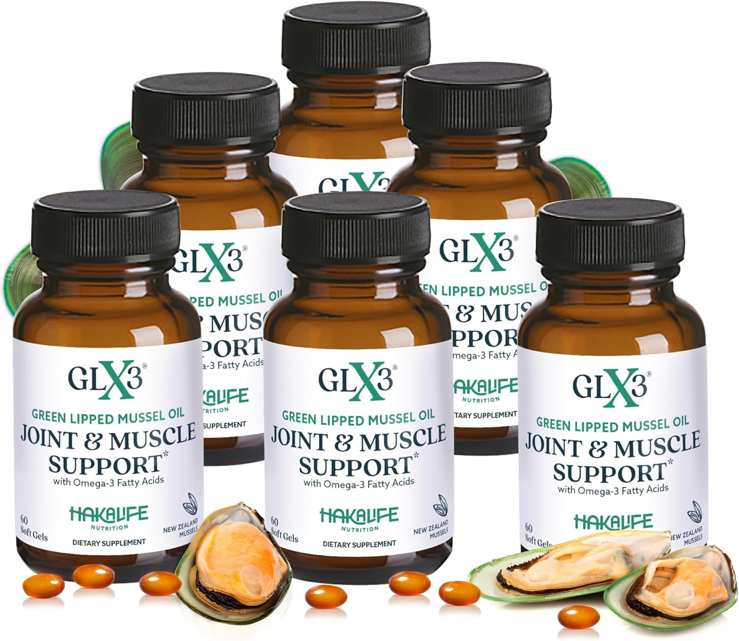 GLX3 Extra Strength Green Lipped Mussel Oil for Joint Comfort