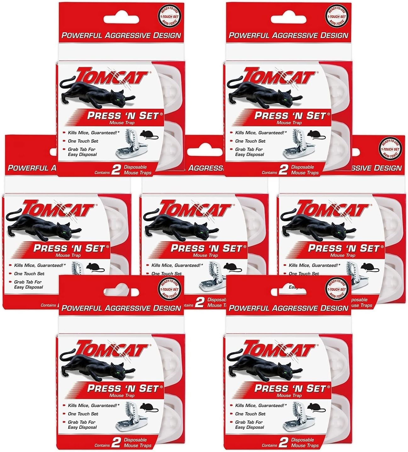 Tomcat Press 'N Set Mouse Trap: Easy, Effective Rodent Control