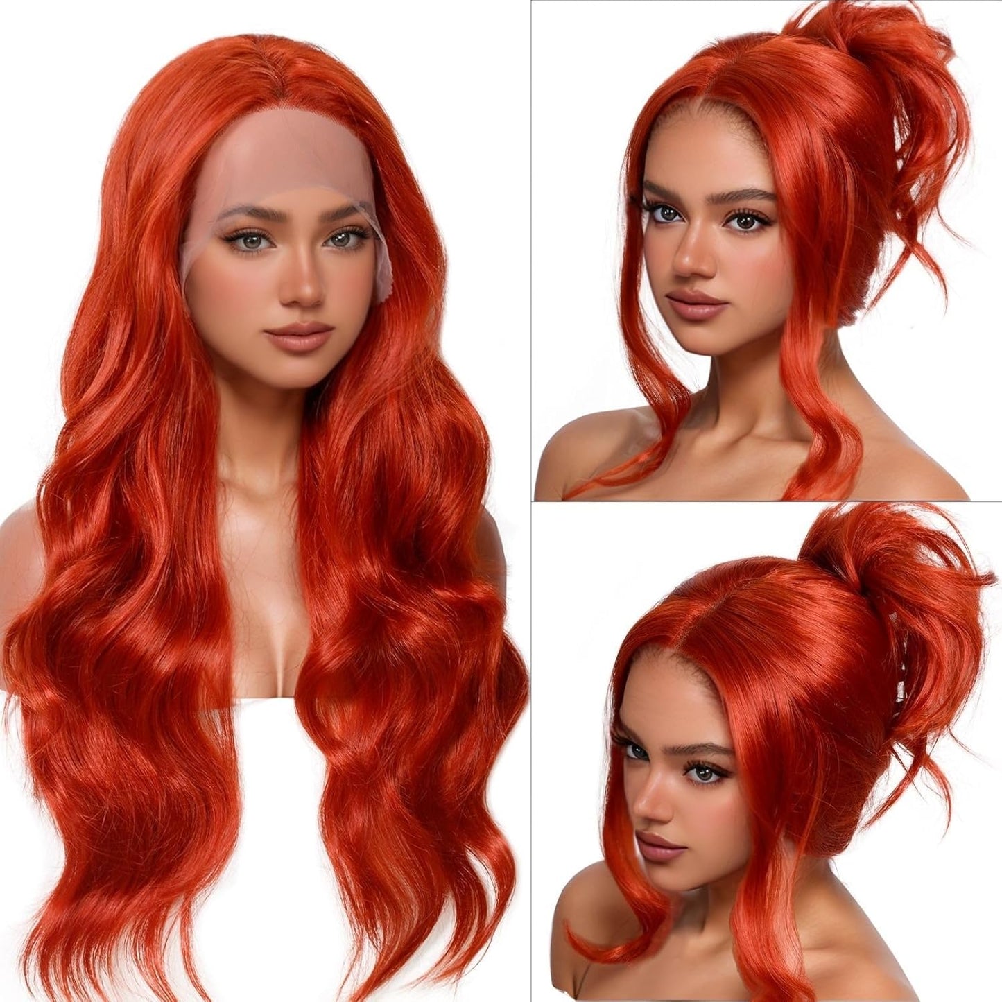 13x4x1 HD Lace Front Ginger Body Wave Wig for All Occasions