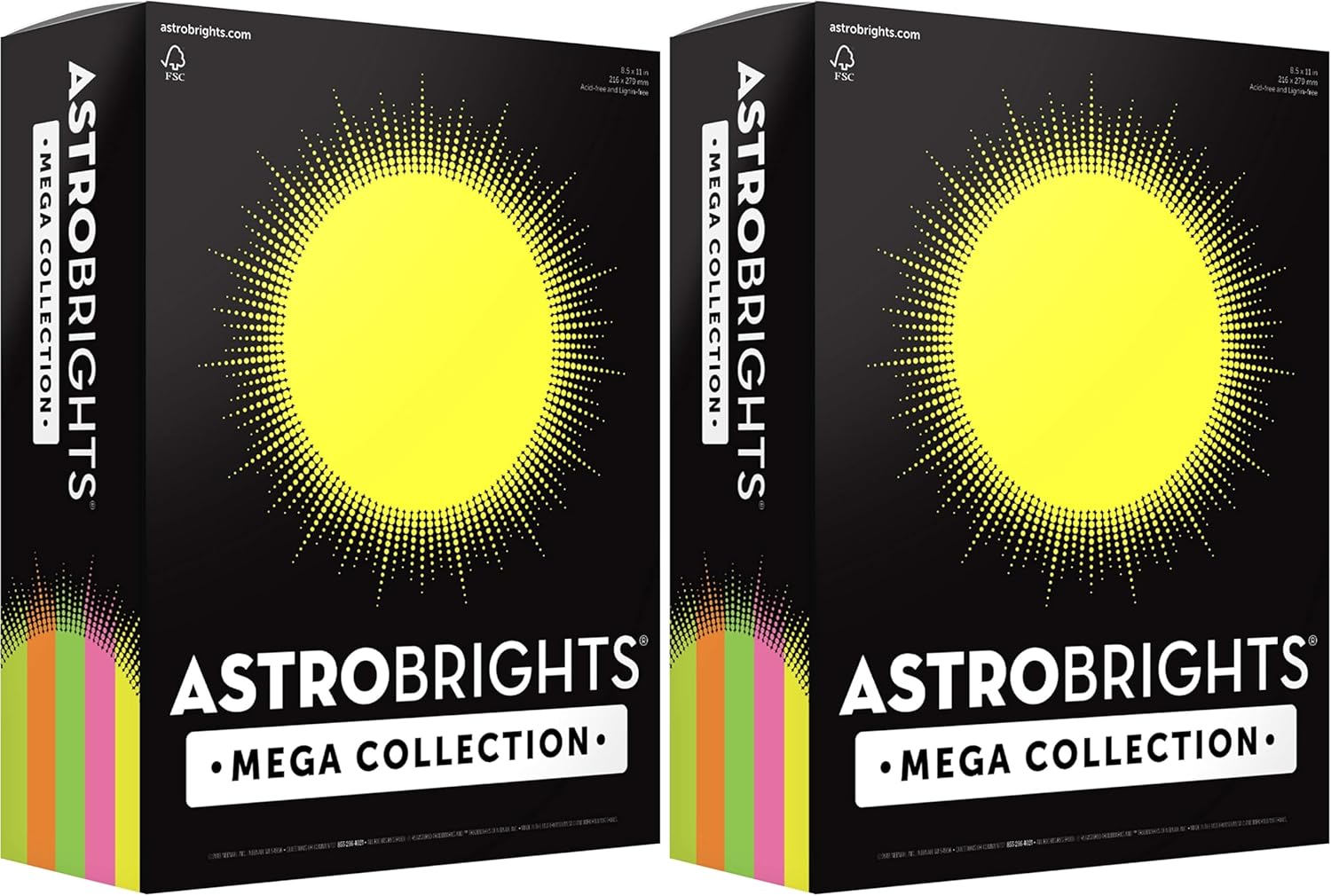 Astrobrights Mega Collection Colored Cardstock 320 Sheets