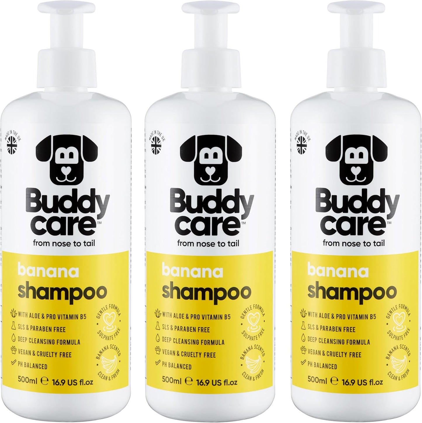 Banana Dog Shampoo & Conditioner with Aloe Vera for Fresh Coats