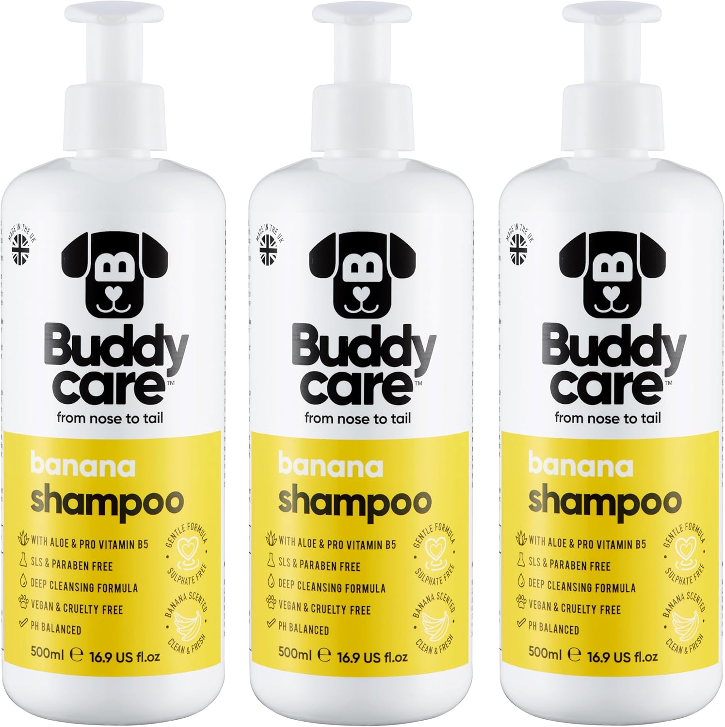 Banana Dog Shampoo & Conditioner with Aloe Vera for Fresh Coats