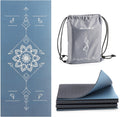 Foldable Travel Yoga Mat Print - Non-Slip 5mm & 6mm Thick
