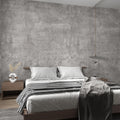 48in x 79in Light Gray Concrete Peel and Stick Wallpaper - Thick Matte