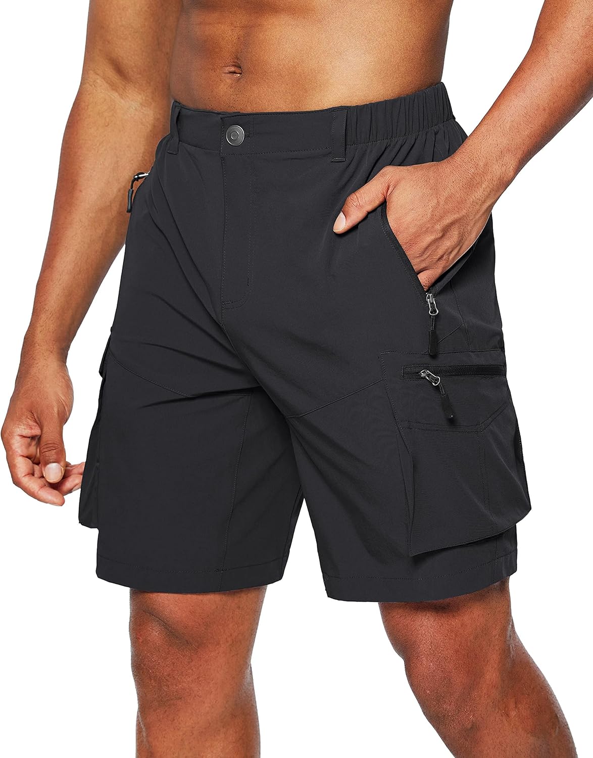 Pudolla Men's Hiking Cargo Shorts for Outdoor Adventures