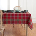 Solino Home Linen Christmas Tablecloth 60 x 144 in - Classic Red