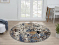 Keen Home Design Area Rugs - 10ft Round Non-Shedding Abstract